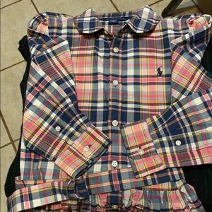 Girls Polo Ralph Lauren plaid dress like new